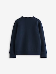 Clarks Navy Girls Bow Sweat School Cardigan - Image 8 of 9