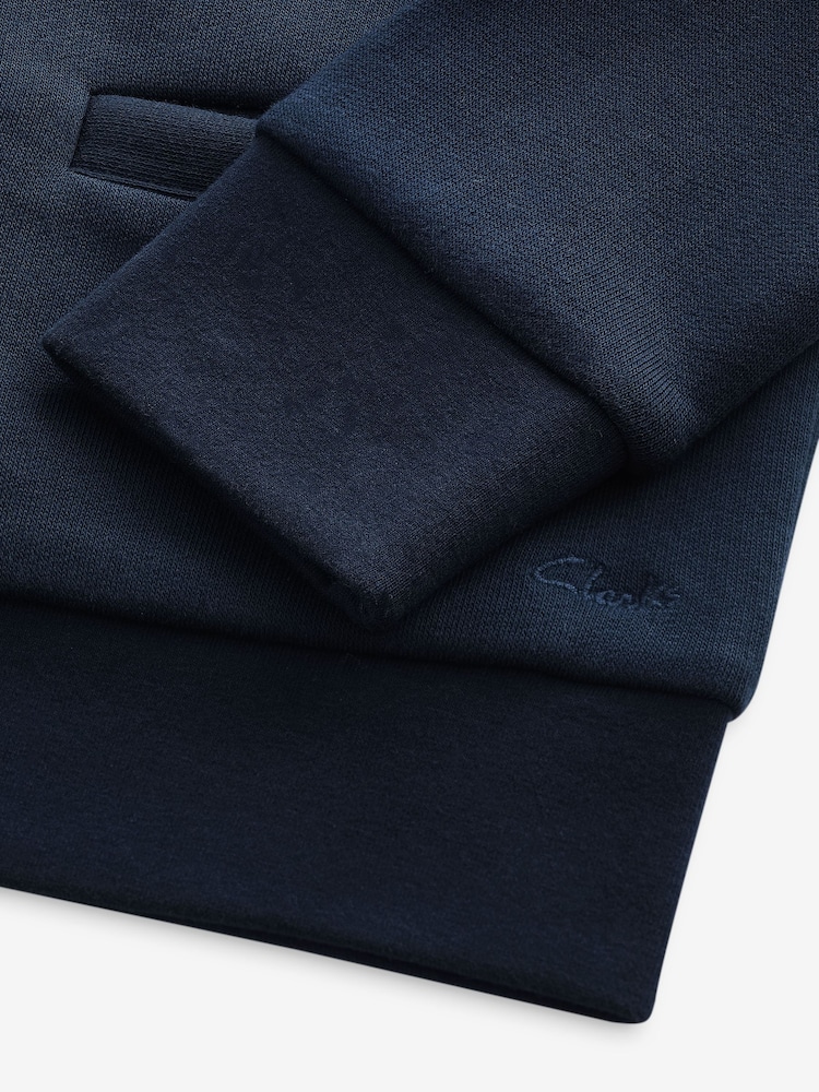 Clarks Navy Girls Bow Sweat School Cardigan - Image 9 of 9
