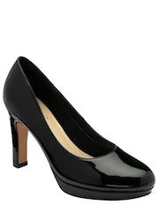 Lotus Black Round Toe Court Shoes - Image 1 of 4