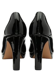 Lotus Black Round Toe Court Shoes - Image 3 of 4