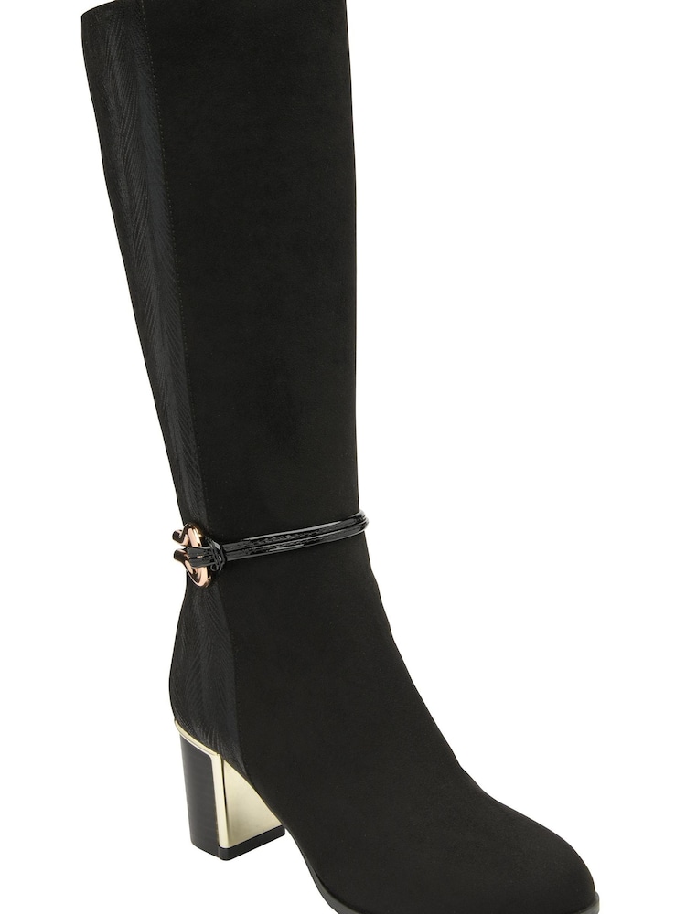 Lotus Black Leg Boots - Image 1 of 4