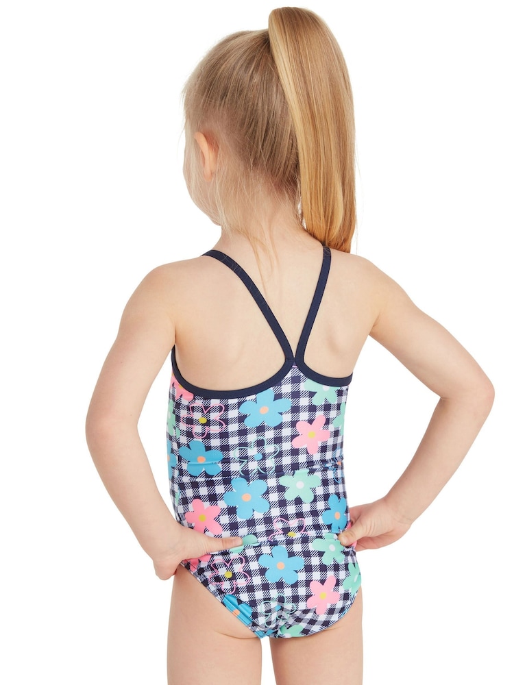 Zoggs Girls Tex Back One Piece Swimsuit - Image 2 of 5