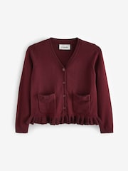 Burgundsko rdeča - Šolska jopica z V-izrezom Clarks - Slika 8 iz 10