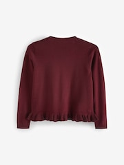 Burgundsko rdeča - Šolska jopica z V-izrezom Clarks - Slika 9 iz 10