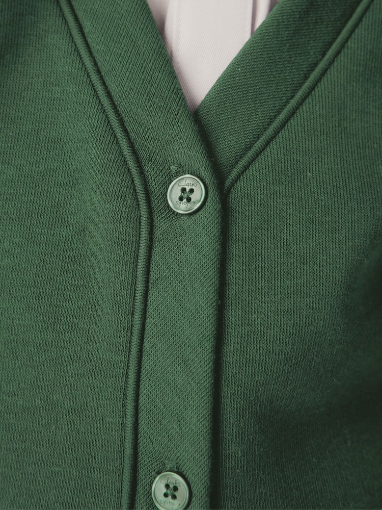 Clarks Green Girls Bow Sweat School Cardigan - Image 2 of 6
