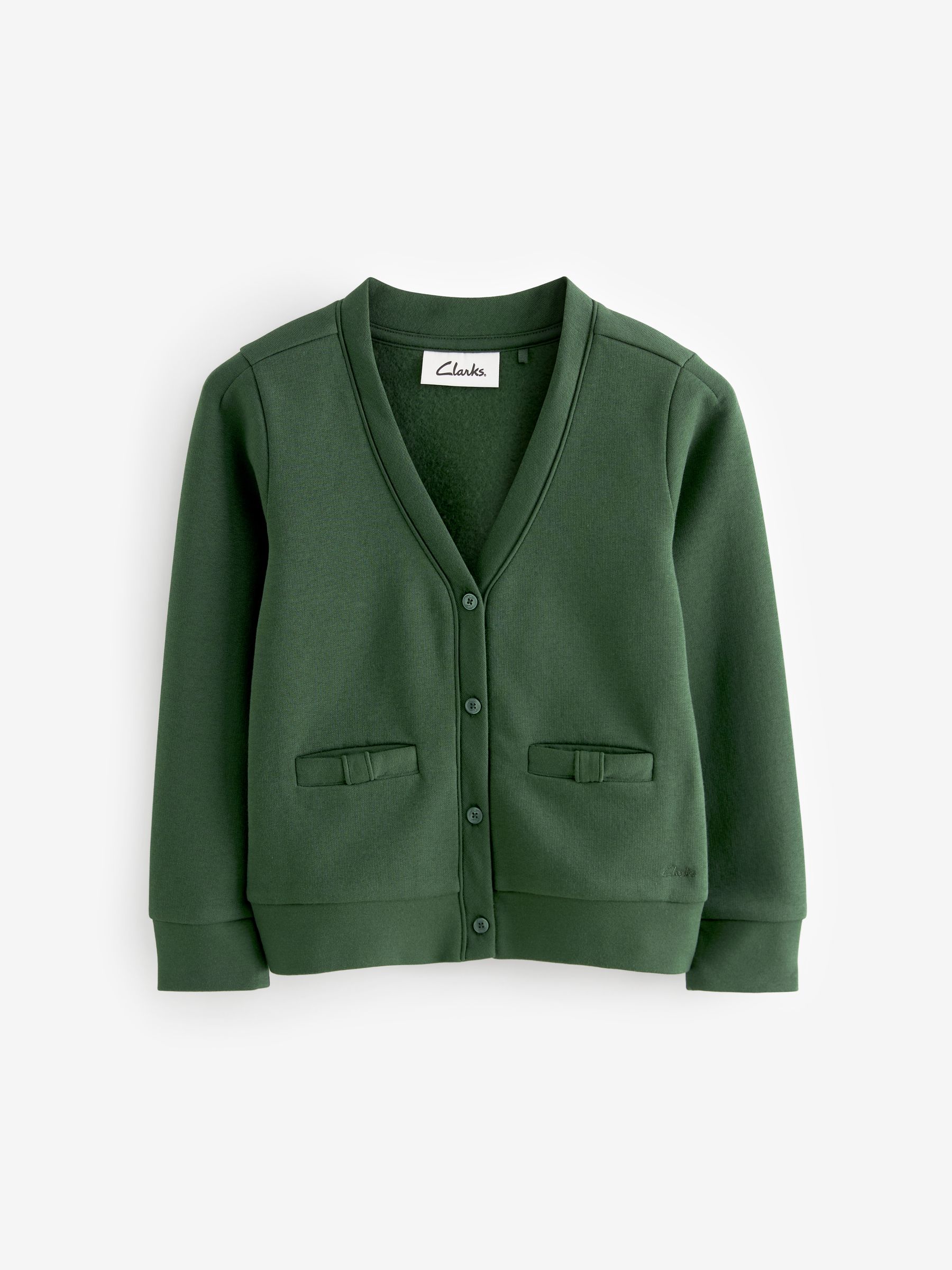 Buy Clarks Green School Sweat Cardigan from Next USA