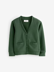 Clarks Green Girls Bow Sweat School Cardigan - Image 3 of 6