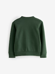 Clarks Green Girls Bow Sweat School Cardigan - Image 4 of 6