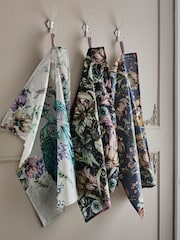 Joe Browns Black Nouveau Print Tea Towels 3 Set - Image 1 of 6