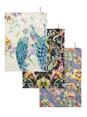 Joe Browns Black Nouveau Print Tea Towels 3 Set - Image 3 of 6