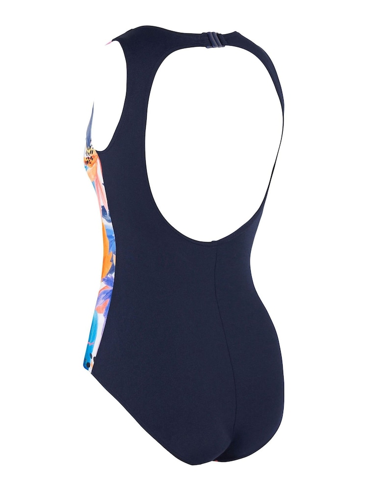 Zoggs Hi Front High Coverage One Piece Swimsuit - Image 7 of 7