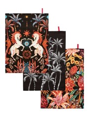 Joe Browns Black Endless Summer Print Tea Towels 3 Set - Image 3 of 6