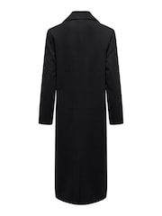 JDY Black Tailored Maxi Length Coat - Image 7 of 7