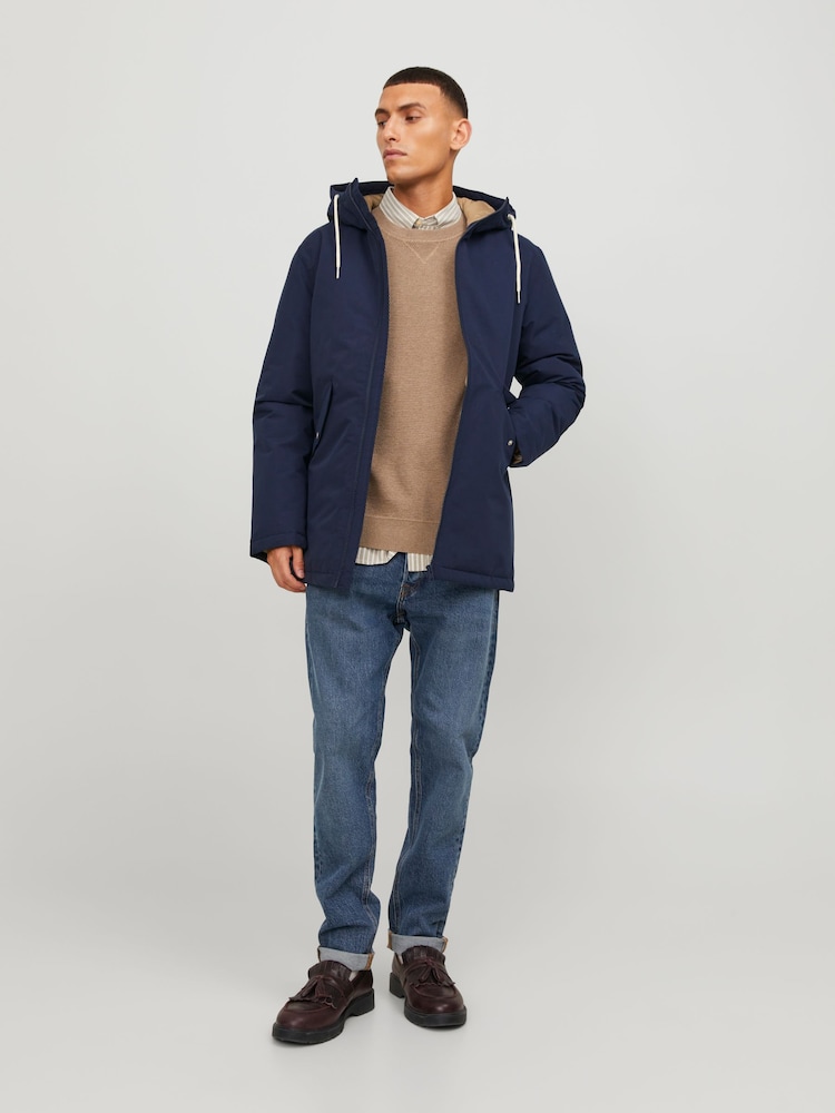 JACK & JONES Blue Parka Coat - Image 2 of 7