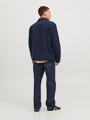 JACK & JONES Blue Wool Zip Up Shacket - Image 2 of 7