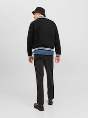 JACK & JONES Black Wool Bomber Jacket - Image 2 of 5