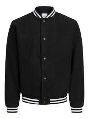JACK & JONES Black Wool Bomber Jacket - Image 5 of 5