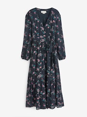 Aspiga Etti Georgette Wrap Black Dress - Image 4 of 4