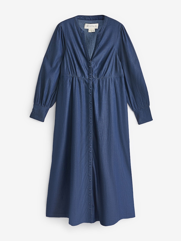 Aspiga Blue Trinity Tencel Denim Dress - Image 7 of 7