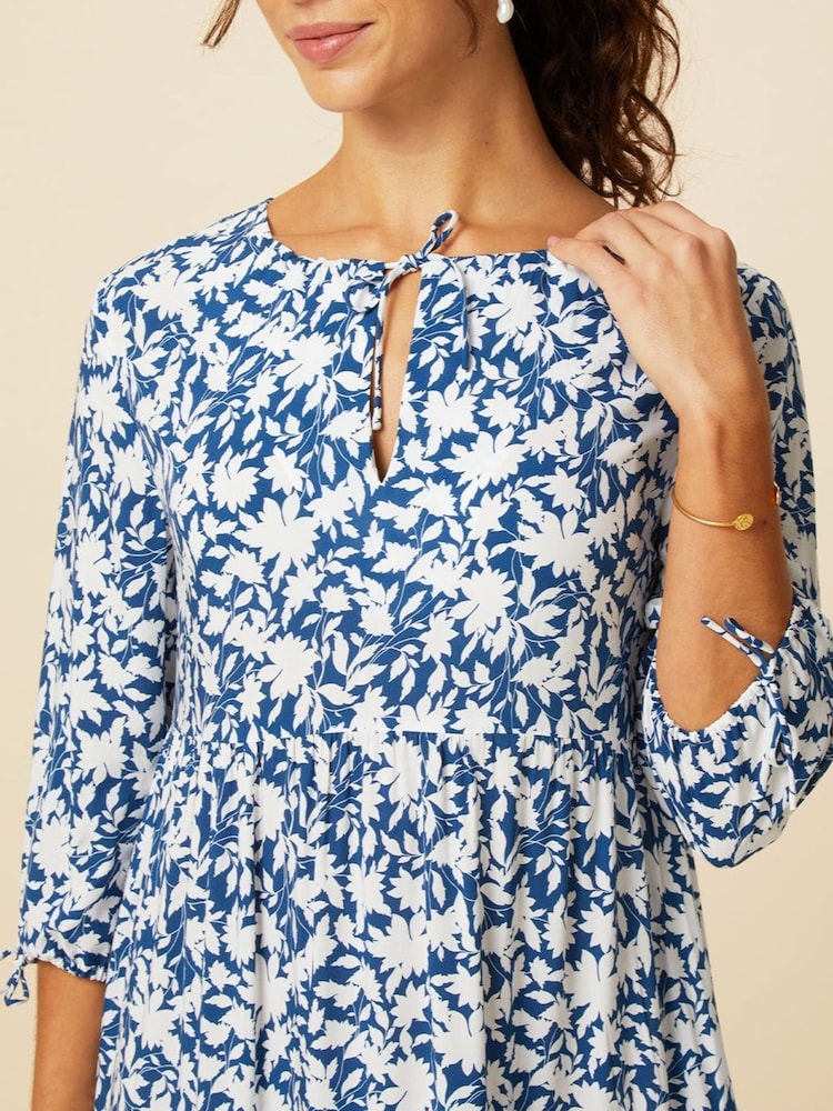 Aspiga Blue Virginia Viscose Midi Dress - Image 3 of 3