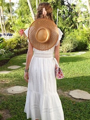 Aspiga White Nyla Beach 100% Cotton Kaftan - Image 2 of 6