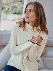 Aspiga Blue Lyla Roll Neck Jumper - Image 1 of 4