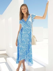 Blau - Aspiga Demi Wickelkleid - Bild 1 von 4