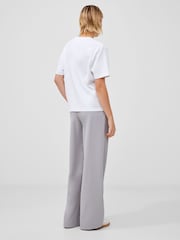 French Connection White Cotton Rallie Ruched T-Shirt - Image 2 of 4
