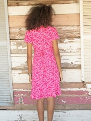 Aspiga Pink Chelsea EcoVero™ Wrap Dress - Image 2 of 4