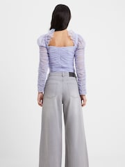French Connection Grey Relaxed 100% Cotton Denver Denim Wide Leg Jeans - Image 2 of 4