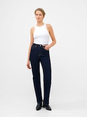 French Connection Blue Stretch Wide Flare Denim Jeans - Image 1 of 4