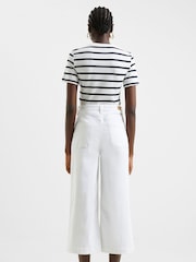 فاتح/أبيض - French Connection Cotton Rallie Crew T-Shirt - صورة 2 من 4