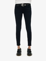 Superdry Blue/Black Vintage Mid Rise Skinny Jeans - Image 2 of 7