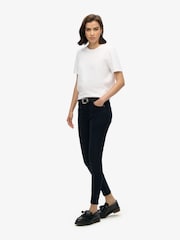 Superdry Blue/Black Vintage Mid Rise Skinny Jeans - Image 4 of 7