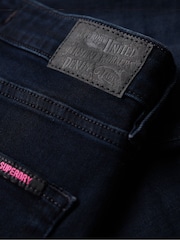 Superdry Blue/Black Vintage Mid Rise Skinny Jeans - Image 6 of 7