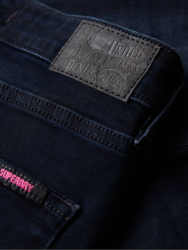 Blauschwarz - Superdry, Vintage, Skinny-Jeans mit mittelhohem Bund - Image 6 of 7