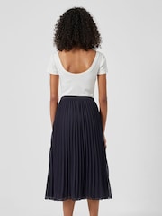 French Connection Black Pleated Solid Skirt - Image 2 of 3