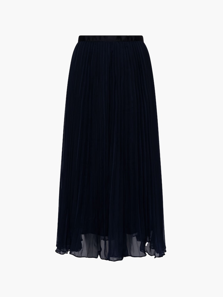 French Connection Black Pleated Solid Skirt - Image 3 of 3