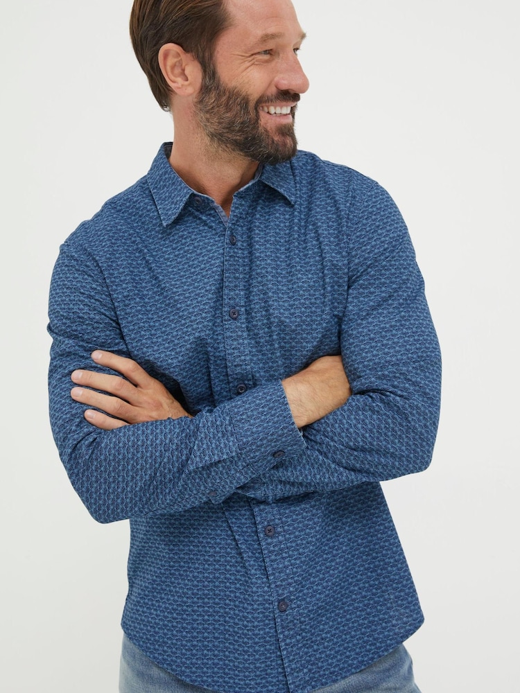 FatFace Blue Fanmore Print Shirt - Image 1 of 4