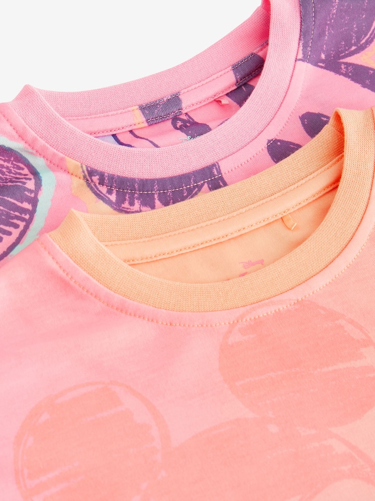 Pink/Orange Minnie Mouse License Nightie 2 Pack (2-14yrs) - Image 8 of 8