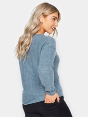 M&Co Blue Slash Neck Jumper - Image 2 of 4