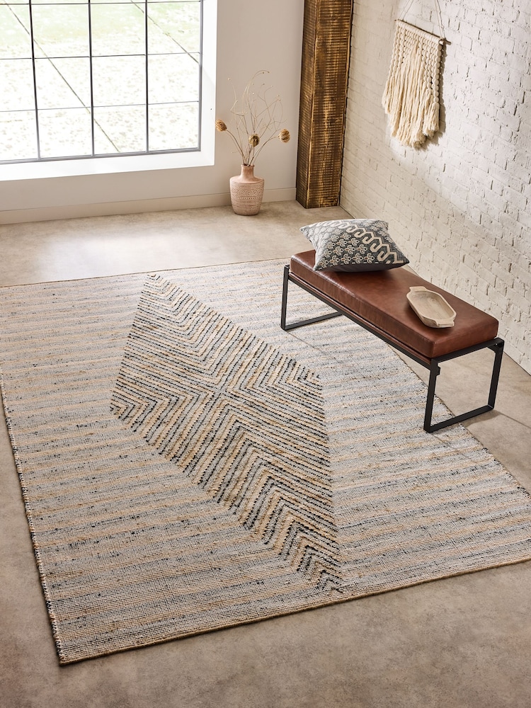 French Connection Natural Kisumu Textured Jute Rug - Image 1 of 5