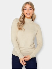 M&Co Natural Roll Neck Jumper - Image 1 of 4