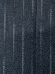 Blue Tailored Fit Trimmed Stripe Suit Trousers - Image 8 of 9