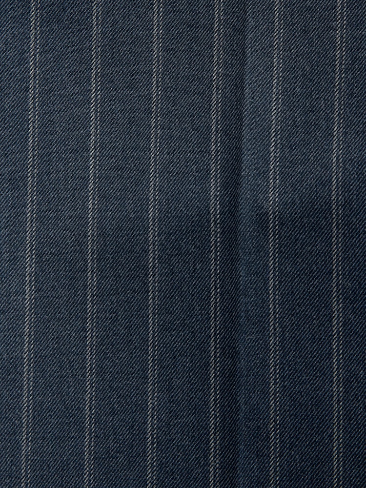 Blauw - Tailored Fit Trimmed Stripe Suit Trousers - Image 8 of 9