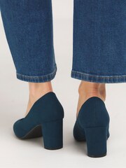 JD Williams Blue Super Comfort Flexible Court Shoes In Extra Wide Fit - Image 2 of 6