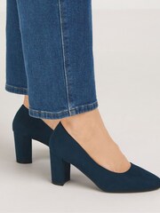 JD Williams Blue Super Comfort Flexible Court Shoes In Extra Wide Fit - Image 3 of 6