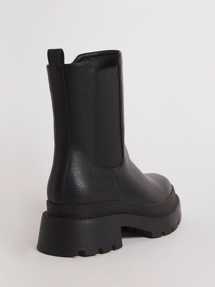 Simply Be Chunky Chelsea Botine în Extra lat - Image 3 of 4