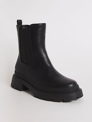 Simply Be Black Extra Wide Fit Chunky Chelsea Ankle Boots - Image 2 of 4
