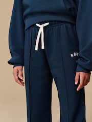 Reebok Girls Navy Varsity Wide Leg Joggers - Image 3 of 8